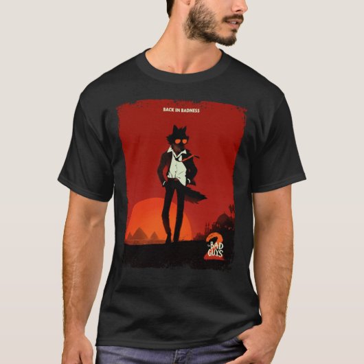 バッドガイズ2アニメ映画レトロ Tシャツ (正面)
