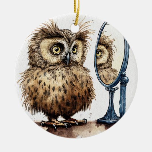 バッドヘアデイセラミックオーナメント セラミックオーナメント (正面)