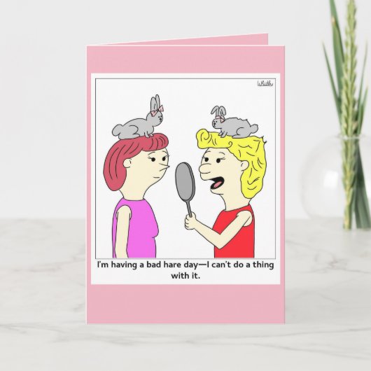 バッドヘア – バッドヘアの日 カード (正面)