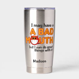 バッドマウス名前をカスタムする 保温保冷タンブラー