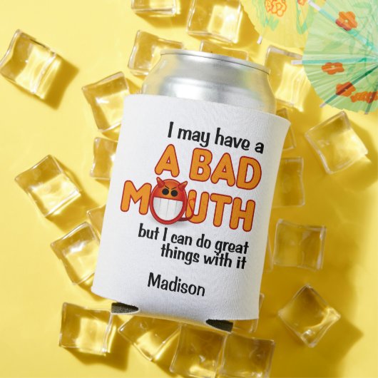 バッドマウス名前をカスタムする 缶クーラー (インサイチュ 夏)