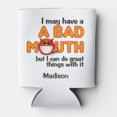 バッドマウス名前をカスタムする 缶クーラー (正面)