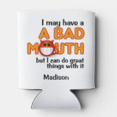 バッドマウス名前をカスタムする 缶クーラー (裏面)