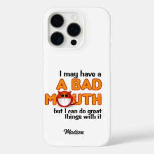 バッドマウス名前をカスタムする iPhone 16 PROケース