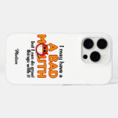 バッドマウス名前をカスタムする Case-Mate iPhoneケース (裏面 (横))
