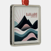 バッドランズナショナルパークカラーヒルズ メタルオーナメント (右)