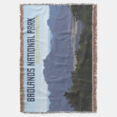 バッドランズナショナルパークコットンスロー スローブランケット (正面縦)