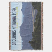 バッドランズナショナルパークコットンスロー スローブランケット (正面縦)