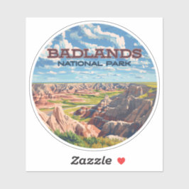 バッドランズナショナルパークサウスダコタランドスケープ シール