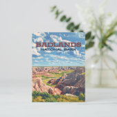 バッドランズナショナルパークサウスダコタランドスケープ ポストカード (スタンド正面)