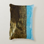 バッドランズナショナルパークサウスダコタ抽象芸術 アクセントクッション (裏面(縦))