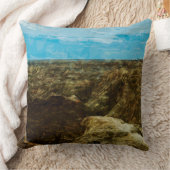 バッドランズナショナルパークサウスダコタ抽象芸術 クッション (ブランケット)