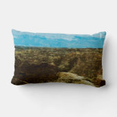 バッドランズナショナルパークサウスダコタ抽象芸術 ランバークッション (裏面)