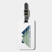 バッドランズナショナルパークマウンテンサン ラゲッジタグ (正面縦)