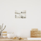 バッドランズバイクもしくは自転車に乗る人ポスター ポスター (キッチン)