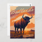 バッドランズ国立公園はがき ポストカード (正面/裏面)