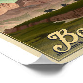 バッドランズ国立公園リトーのアートポスター ポスター (角)