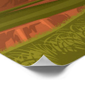 バッドランズ国立公園ヴィンテージ旅行ポスター ポスター (角)