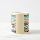 バッドランズ国立公園冬のお土産ギフト コーヒーマグカップ (中央)