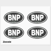 バッドランズ国立公園 楕円形シール (シート)