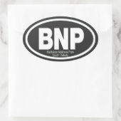 バッドランズ国立公園 楕円形シール (バッグ)