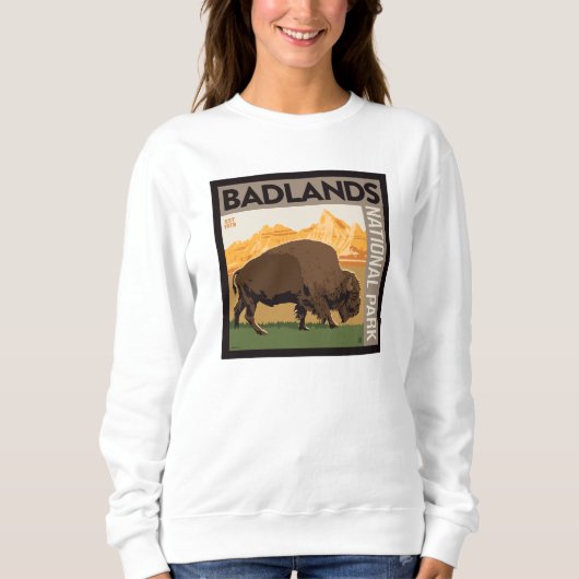 バッドランズ国立公園 | Buffalo スウェットシャツ (正面)