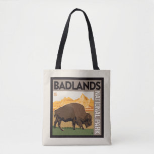 バッドランズ国立公園 Buffalo トートバッグ