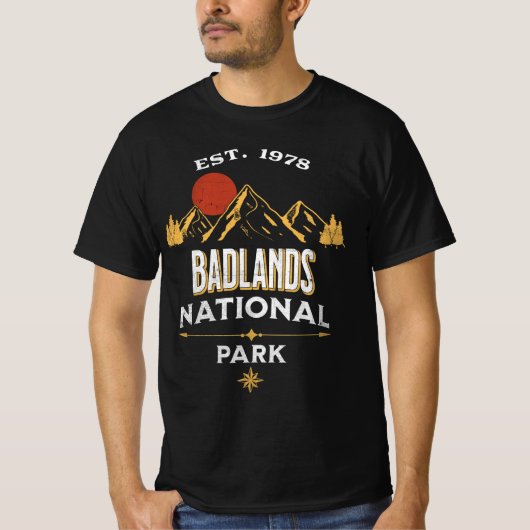 バッドランズ国立公園 Tシャツ (正面)