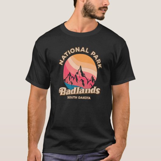 バッドランズ国立公園USA Tシャツ (正面)