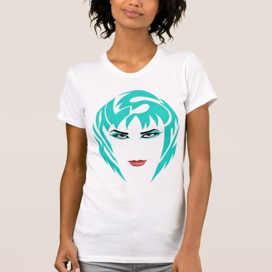 バッドランズ・ティール・ウィメンズ Tシャツ (正面)
