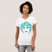 バッドランズ・ティール・ウィメンズ Tシャツ (正面フル)