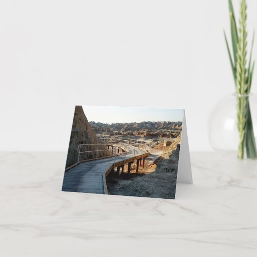 バッドランドナショナルパークボードウォーク ノートカード (正面)