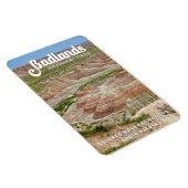 バッドランドナショナルパークランドスケープウォーター色 マグネット (右側)