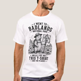 バッドランド国立公園のプレーリードッグ Tシャツ