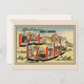 バッドランド国立公園ノースダコタからの挨拶 ポストカード (正面/裏面)