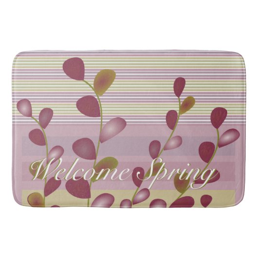 バッド芸術的付きパターンデザイン バスマット (正面)