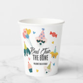 バッド2つのボーンドッグバルーン2回目の誕生日 紙コップ (正面)