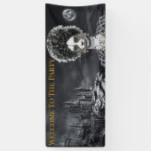 バッド・アンド・ブージー ゴシック ハロウィンパーティー バナー 横断幕 (縦)