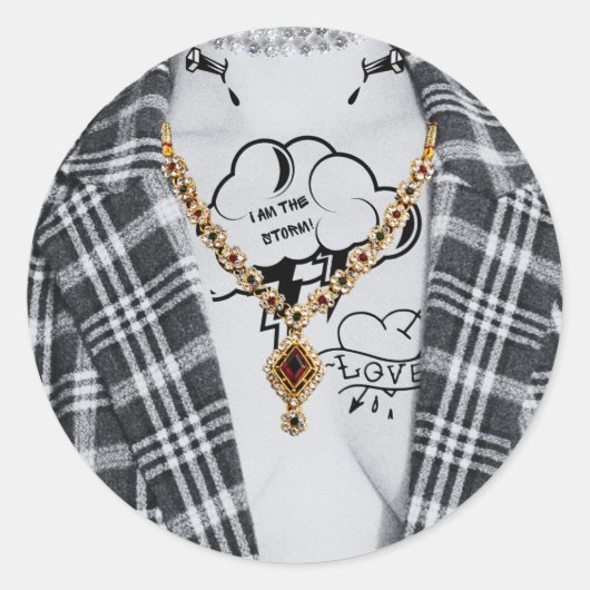 バッド・アンド・ブージー ゴシック ハロウィーン シール (正面)