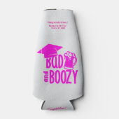 バッド&ブージー卒業クールボトル-カスタム ボトルクーラー (正面)