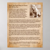 バッド、最初の犬は車で米国を横断する ポスター (正面)