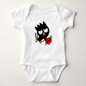 バッドtz丸 バレンタインのキューピッド ベビーボディスーツ (正面)