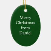 バッハおもしろいのクラシカル音楽テーマ セラミックオーナメント (裏面)