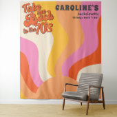 バッハから70年代のレトロGroovy Sunsetバチェロレッテ タペストリー (インサイチュ)