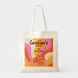バッハから70年代のレトロGroovy Sunsetバチェロレッテ トートバッグ