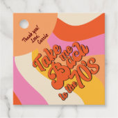 バッハから70年代のレトロGroovy Sunsetバチェロレッテ フェイバータグ (正面)