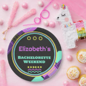 バッハから90年代のレトロバチェロレッテ ペーパープレート (パーティー)