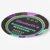 バッハから90年代のレトロバチェロレッテ ペーパープレート (アングル)