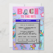 バッハから90年代のレトロバチェロレッテ 招待状 (正面)
