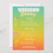 バッハとブージーな独身最後の夜プラン付き 招待状 (裏面)